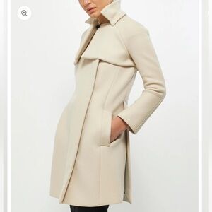 GUCCI wool and cashmere Elegant Cream Women's Coat